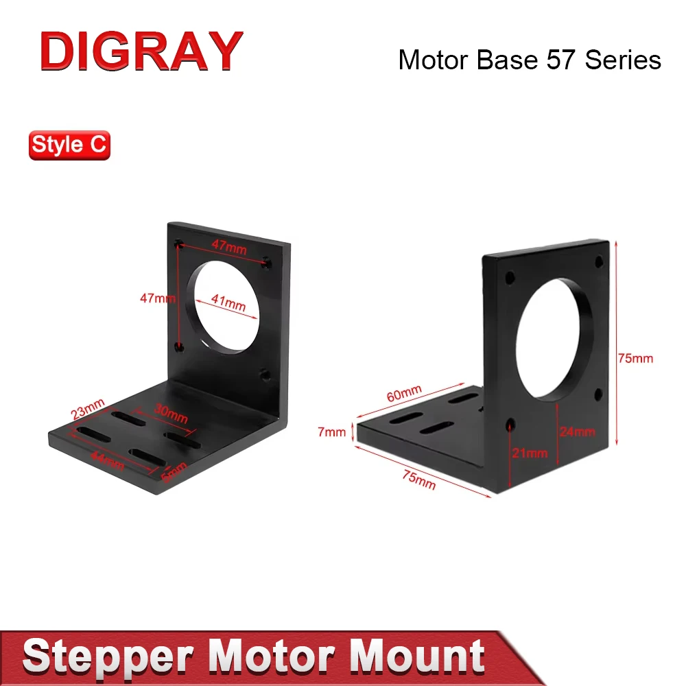 DIGRAY  Motor Base 57 Series Motor Aluminum Mounting Base Fastener Mounting Bracket Motor Fixing Base