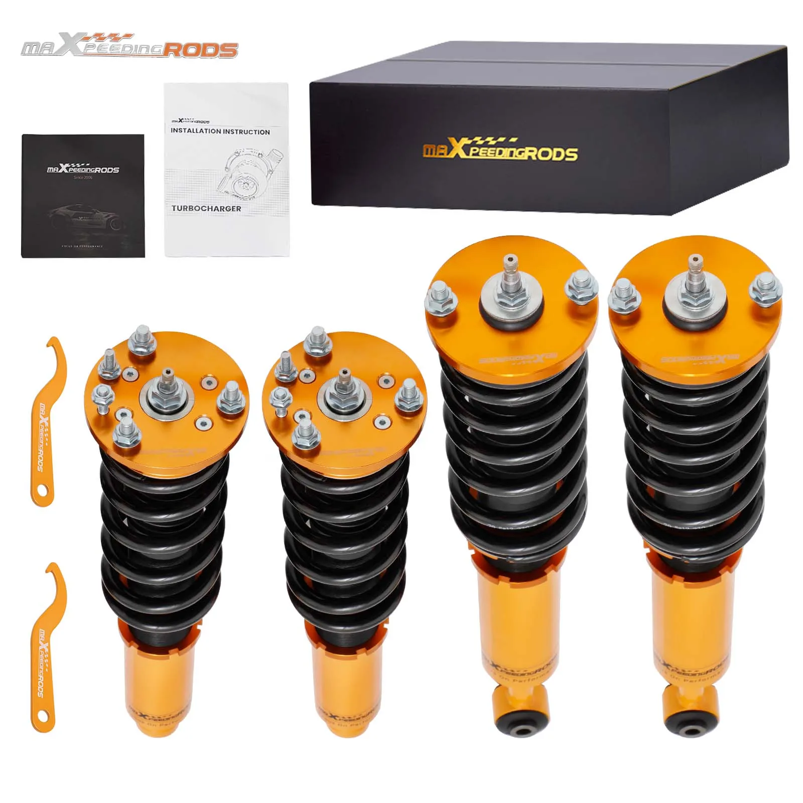 Coilovers 24 Level Damper Lowering Kit For Honda Accord 03-07 Acura TSX 04-08 For Acura TSX 2004-2008 CL9 Front Rear Mount