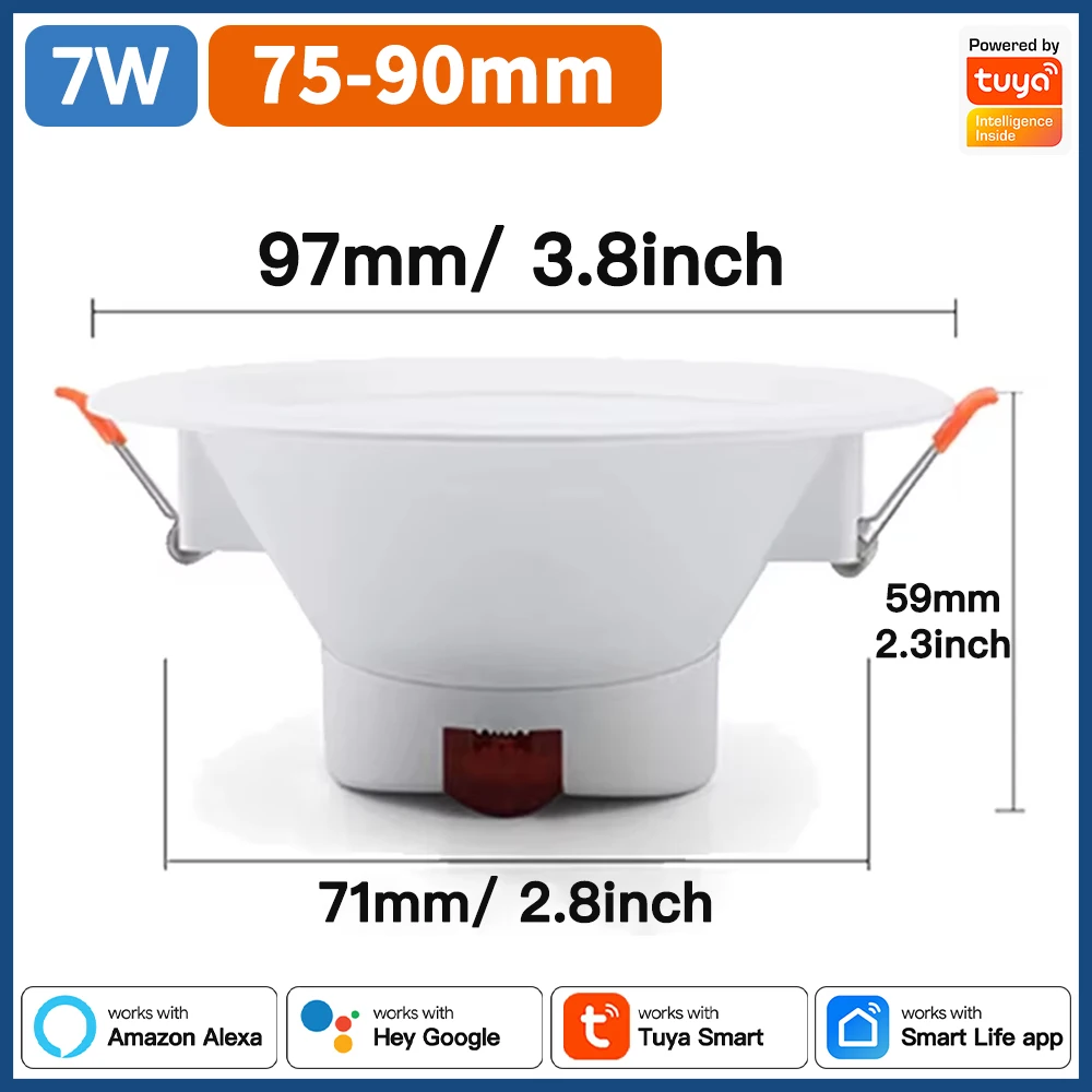 7W hole 75-90mm