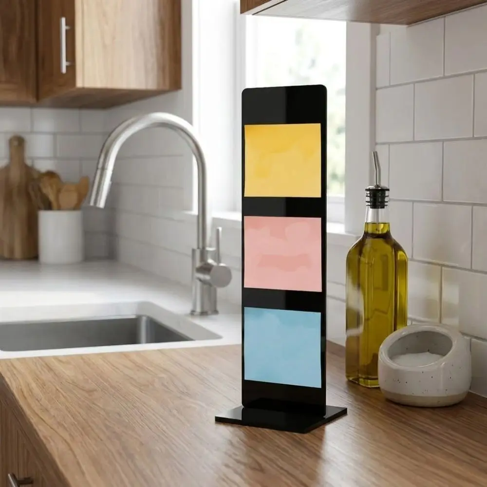 Transparent Acrylic Desk Note Board Display Board Vertical Monitor Side Reminder Board Detachable Time Management Message Board - view 4