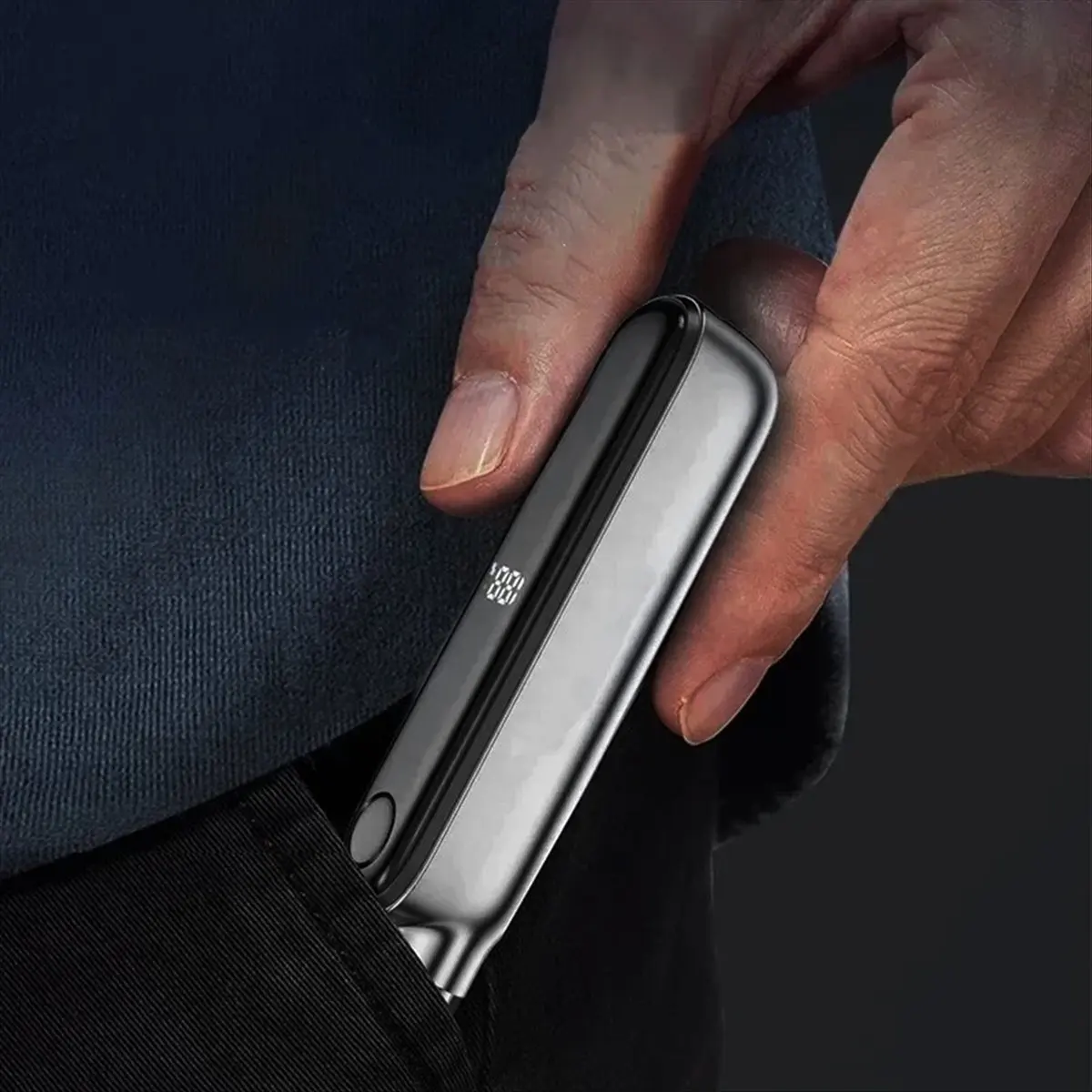 N14R Top Nose Trimmer for Men with LED Display,Rechargeable Nose and Ear Hair Trimmer,Waterproof,Easy to Clean