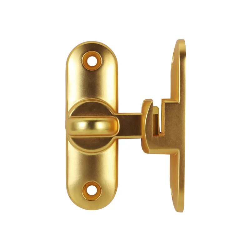 Fechadura de parafuso de aço inoxidável 304 de liga de zinco, fechadura de parafuso de porta perfurada/não perfurada, fivela de porta de madeira, fivela anti-roubo