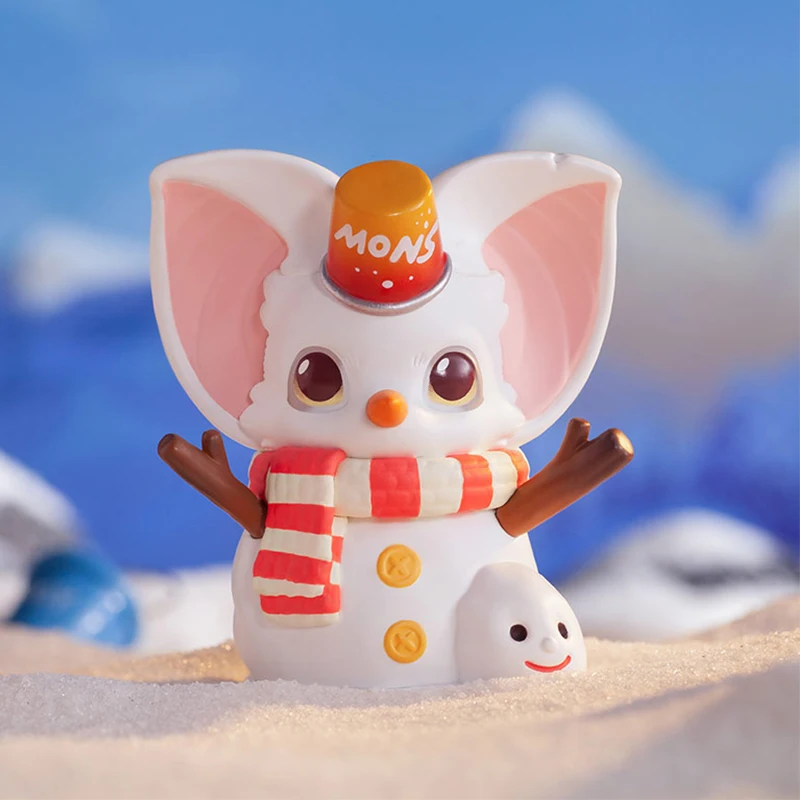 Yoki – boîte mystère originale série noël, boîte aveugle, figurine d'action, jouet mignon, Mini poupée, modèle d'ornement de bureau, cadeau, 1 pièce/12 pièces