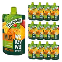 Tymbark Mus mango banana Pineapple Pumpkin Carrot Apple 100 G x 12 pieces