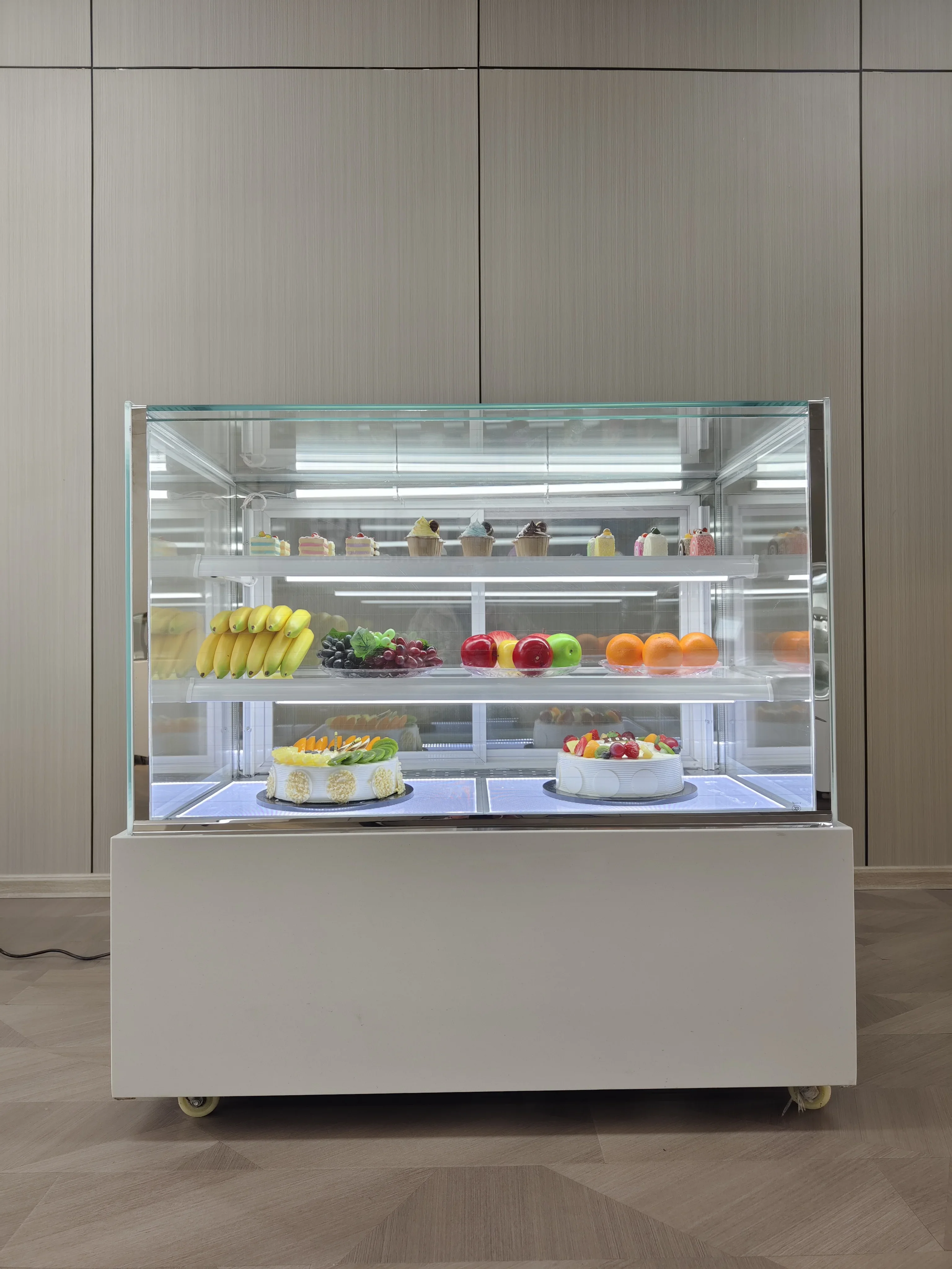 High Quality air Cooled Sushi Display Refrigeration Cake Display Fridge showcase Cake Chiller showcase