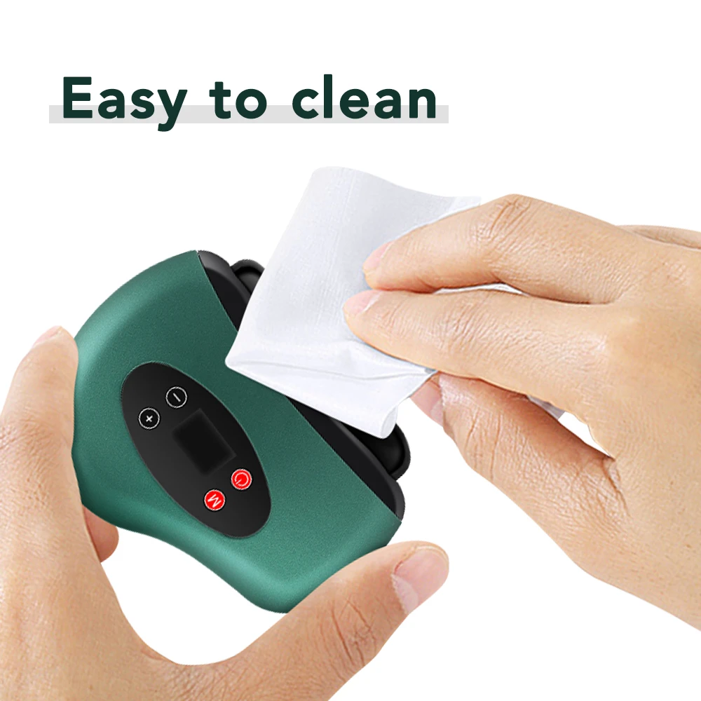 

12 Levels Lymphatic Drainage Vibrate Face Lifting Devices Electric Body Gua Sha Scraping Board Heating Massager Guasha Tool