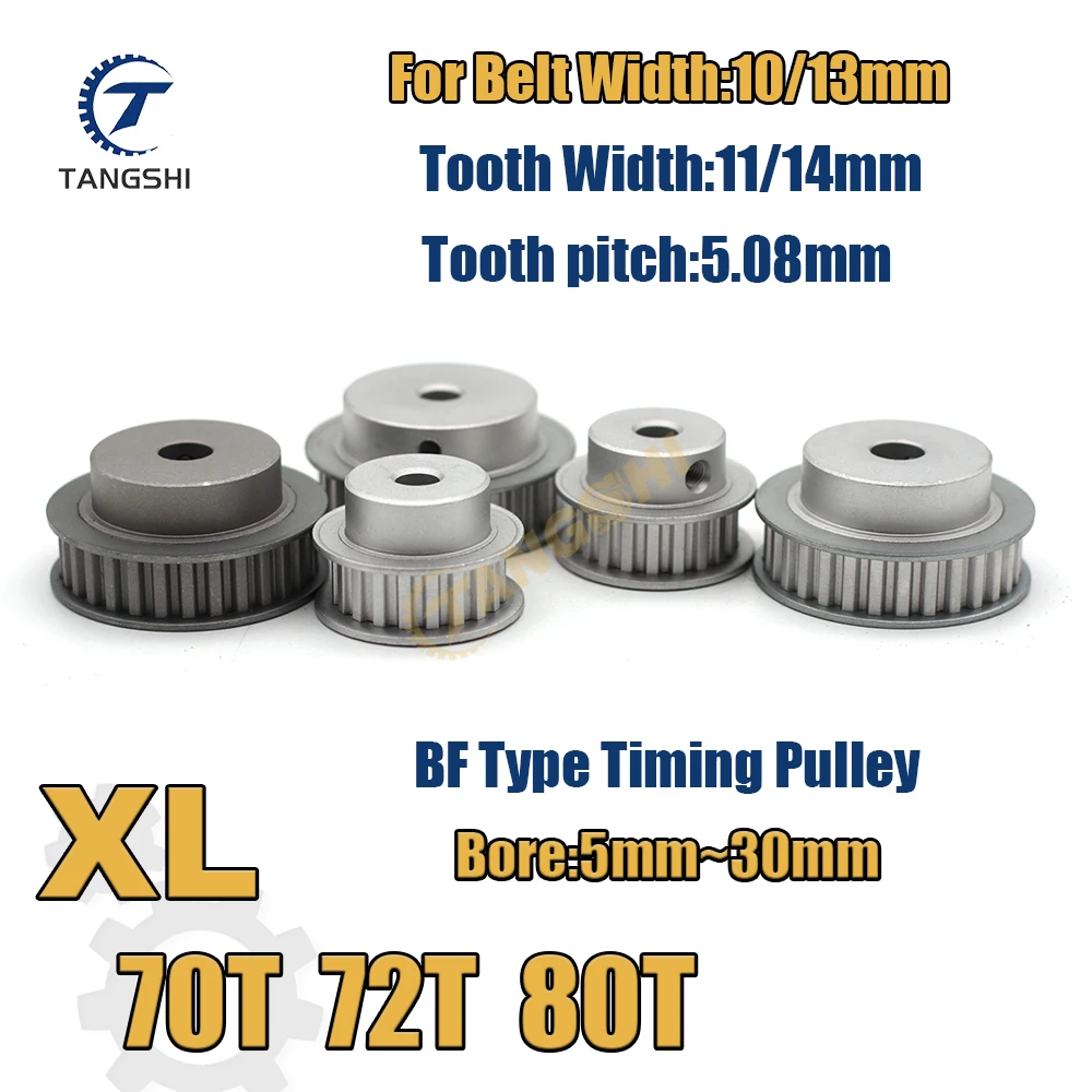 XL 70 teeth 72 teeth 80 teeth Synchronous Timing Pulley Bore 8mm to 30mm for Width 10mm Belt XL 70T 72T 80T Timing Pulley