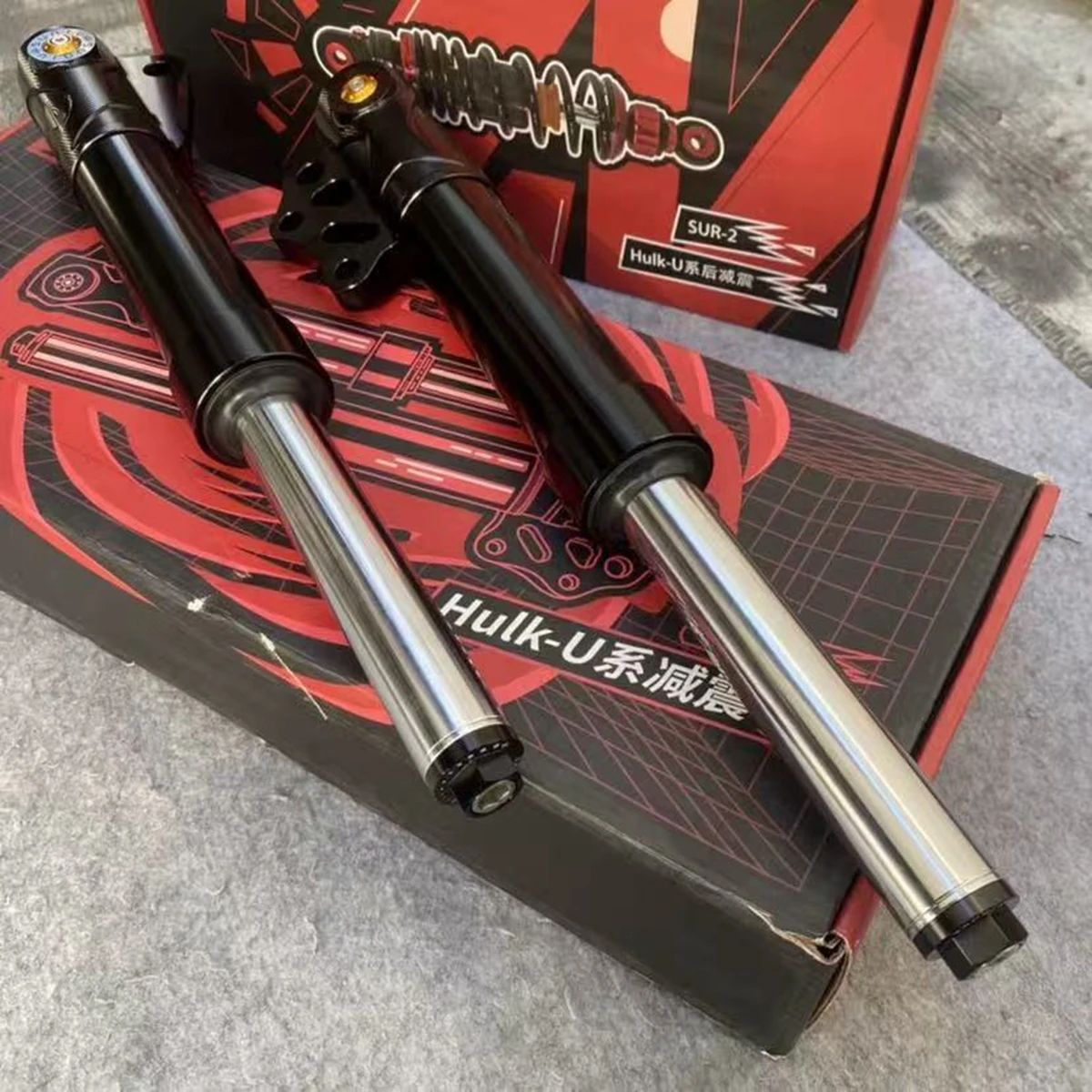 E-Scooter 27 core 370mm Adjustable Front Fork Front Shock Absorber For Yamaha Scooter Nmax RSZ FORCE Niu N1S modify
