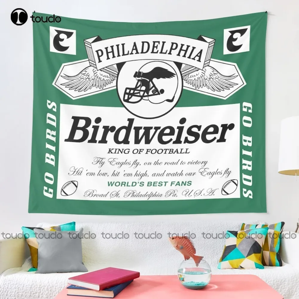 Birdweiser 1 Football Philadelphia Tapestry Tapestry Home Decor Blanket Tapestry Bedroom Bedspread Decoration Wall Covering