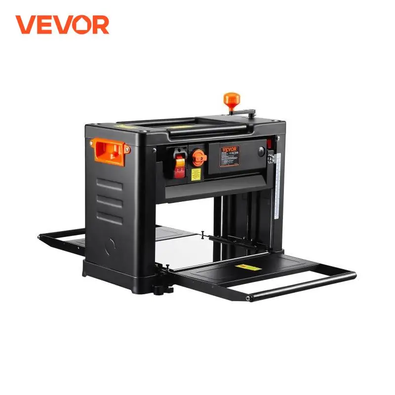 VEVOR Electric Thickness Planer Benchtop 13inch Wood Planer with Three Blades Two Speed 15-Amp 2000W for DIY Woodworking Planing