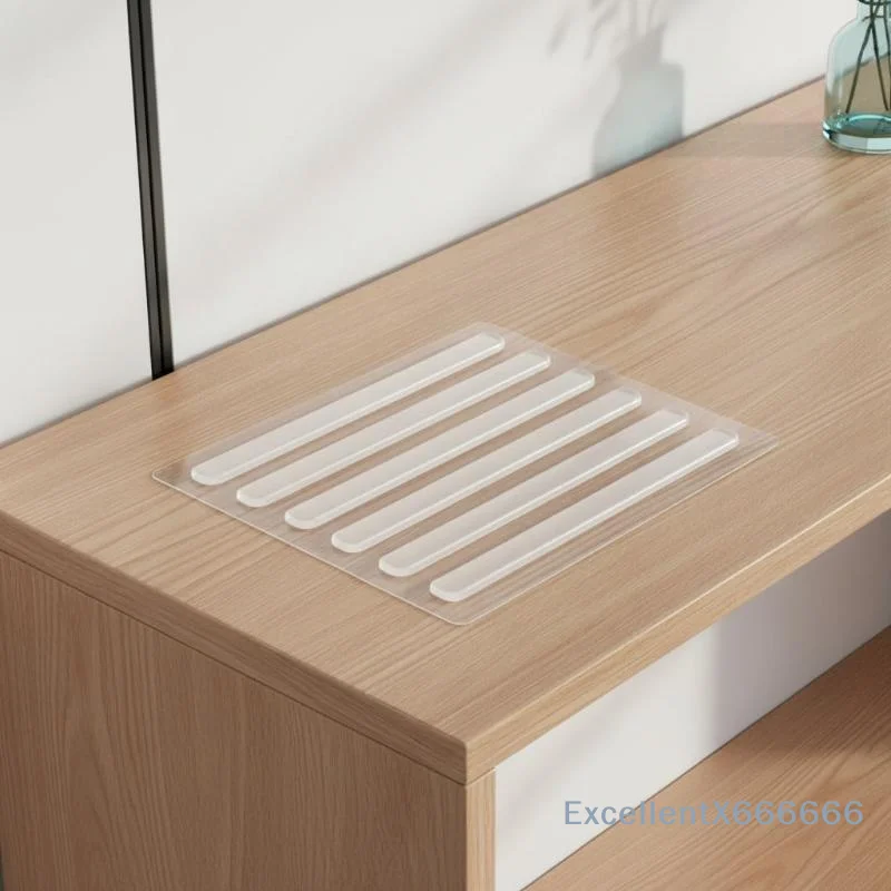 4/8/10 Pcs Silicone Adhesive Buffer Pads Refrigerator Anti-collision Strip Door Stopper Cabinet Bumpers Transparent Wall Pad