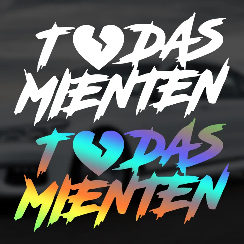 

1PC TODAS MIENTEN Car Sticker Waterproof for Auto Window Body Vinyl Decal Funny Motorcycle Fuel Tank Fairing Durable Decoration