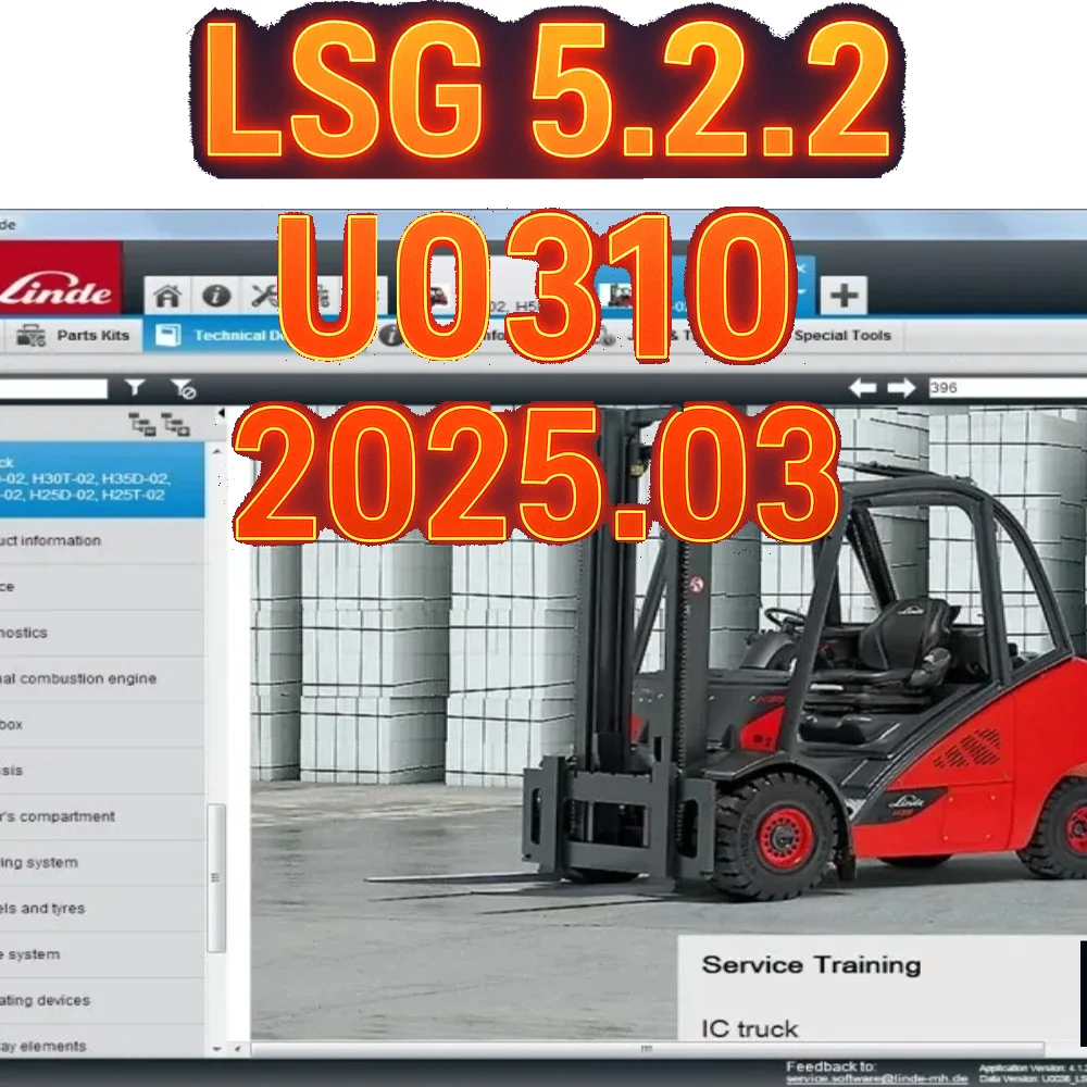 

LSG 5.2.2 U0310 [2025.03] LINDE SERVICE GUIDE + Unlocked Keygen for Unlimited Install on Multi Computers Work for Fork Lift