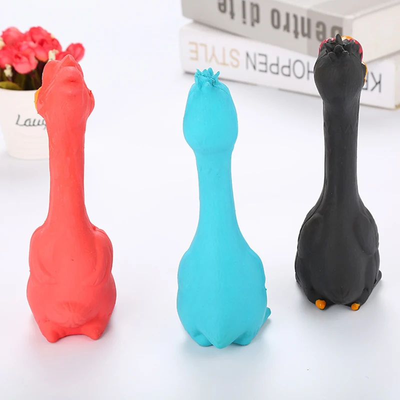 Dog Sound Toy Scream Chicken Pet Dog Toy Release Chicken Squeezing Sound Dog Chewing Toy Durable Rubber Pet Toy