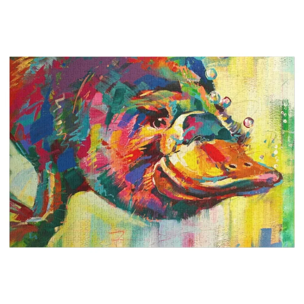 Duck-Billed Platypus - Australian mammal Jigsaw Puzzle Personalized Gift Ideas Personalised Jigsaw Animal Puzzle