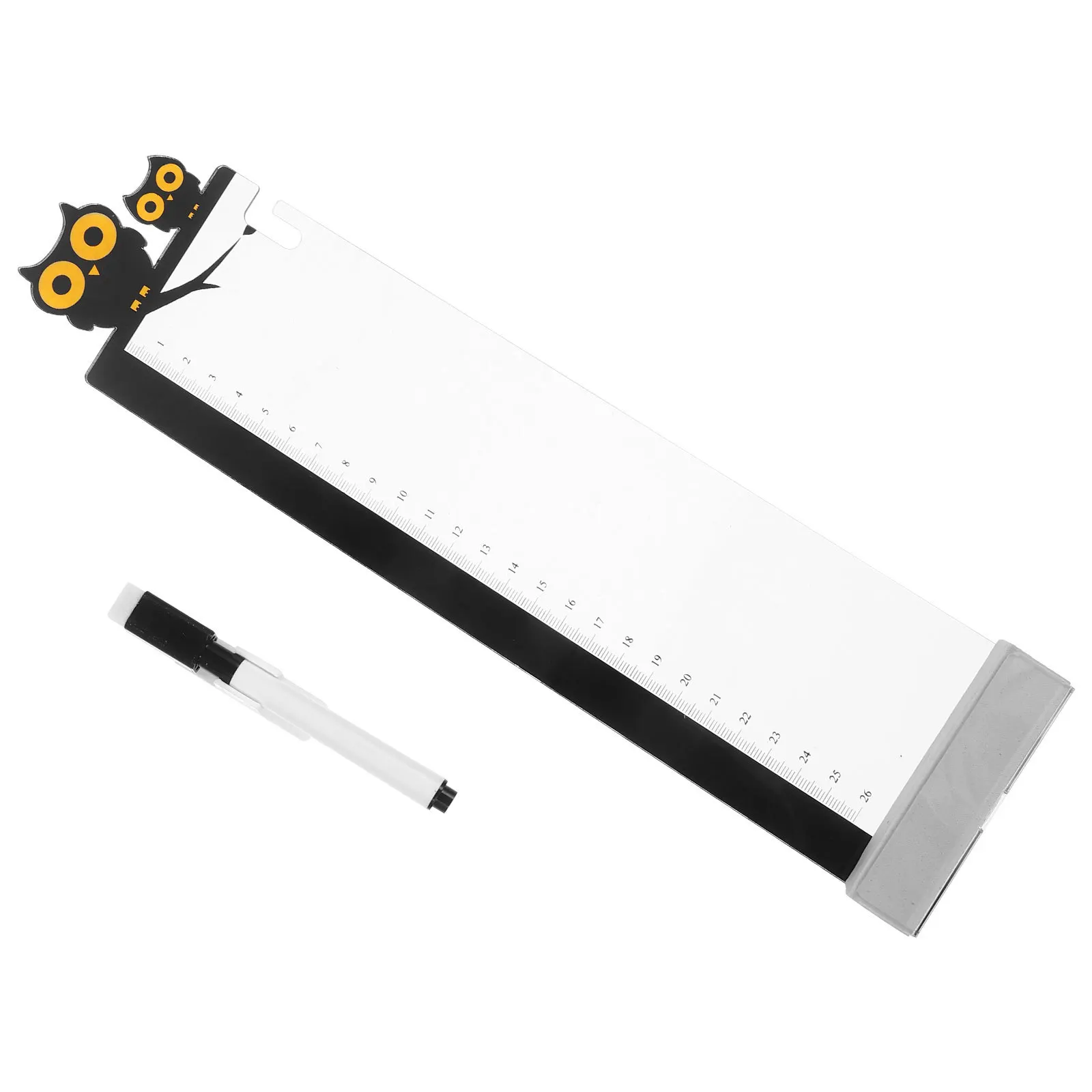 2pcs Acrylic Computer Monitor Side Panel Multifunction Memo Pad Message Board Holder Ruler Design Desk Organizer