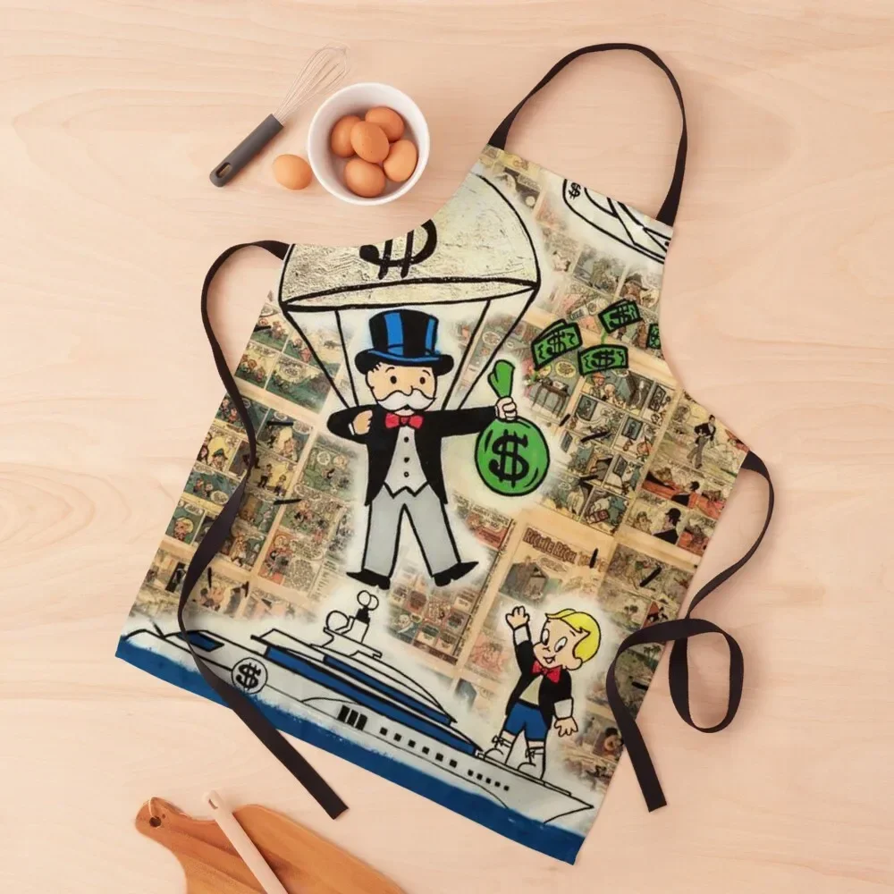 Capten Rich Apron kitchen clothes For Home Accessories Chef Uniform Women Apron