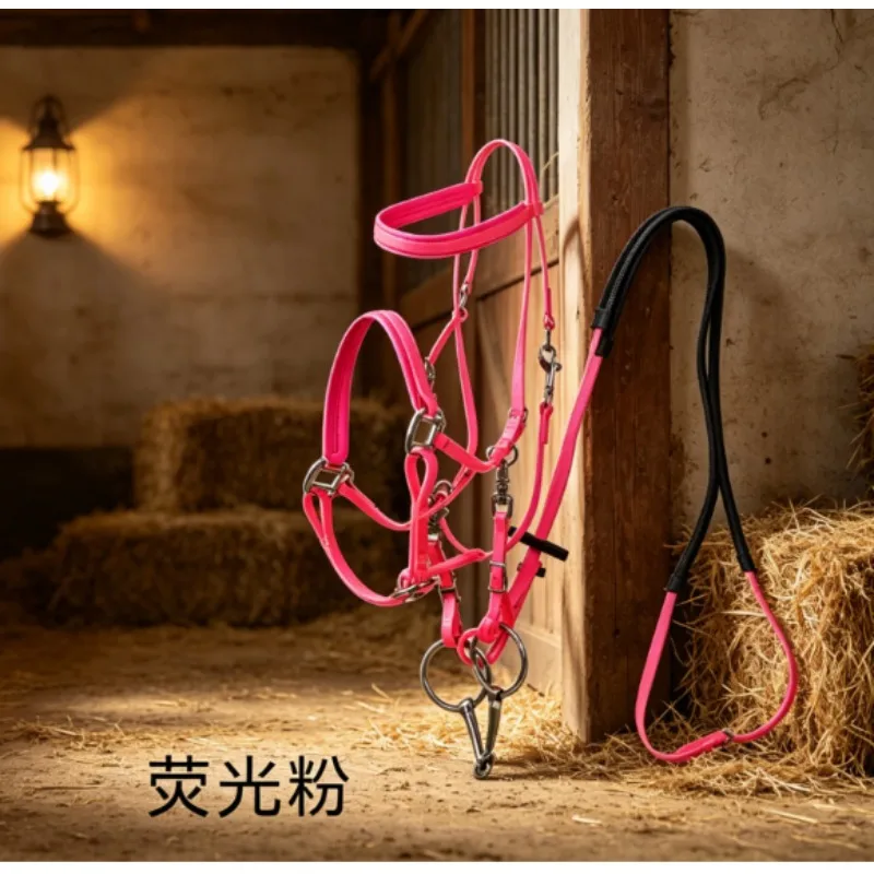 Complete Horse Bridle Kit Equipped With Bit Reins Lightweight Wear-resistant Equestrian Horse Riding Replacement Tack