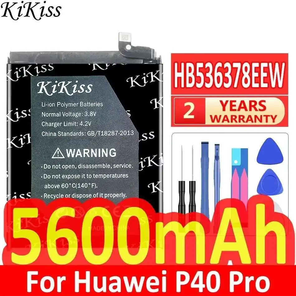 5600Mah Mobile Phone Battery High Performance For Huawei P40 Pro Els-NX9 Els-N04 HB536378EEW Reliable Replacement