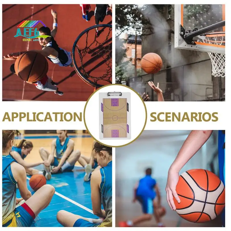 

AEF6-1 PCS Basketball Board Tactics Coaching Board Dry Erase Coaches Clipboard Basketball Coaching Clipboard Basketball Board