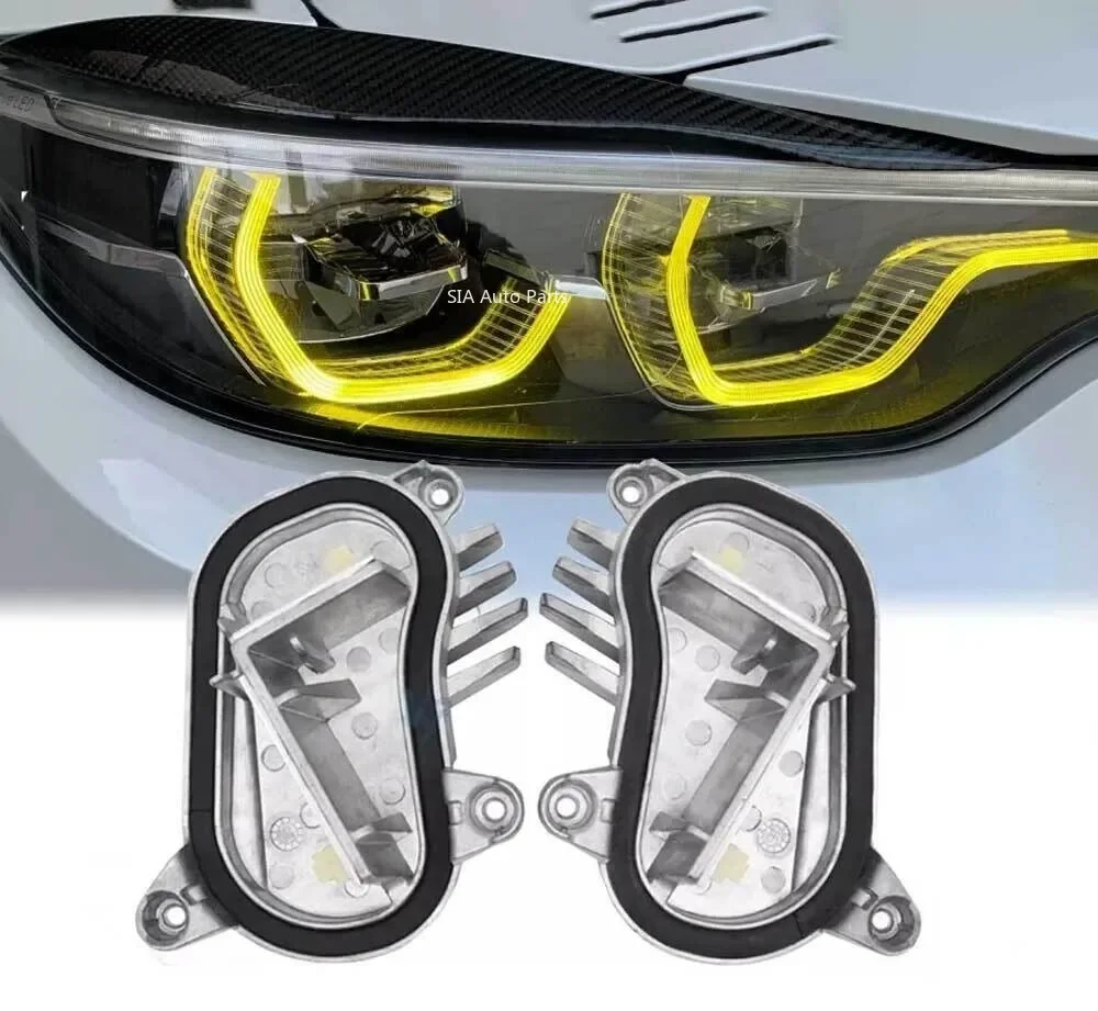 63117493229 For BMW F80 F32 F82 F33 F83 F36 M3 M4 63117493230 LED Headlight Yellow DRL Angel Eyes Daytime Running Light Module