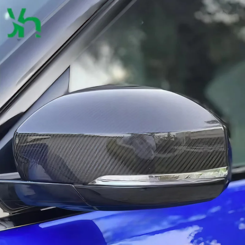 ل جاكوار XE XE LXF XFL XK XJL I-PACE غطاء الرؤية الخلفية ألياف الكربون غطاء الرؤية الجانبية استبدال الملحقات الخارجية