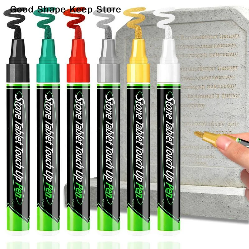 daily1PC Dry Weatherproof Tombstone Marker Inscription Restoration Pen Oil Based Quick Touch Up Paint Pen For Granite Stone