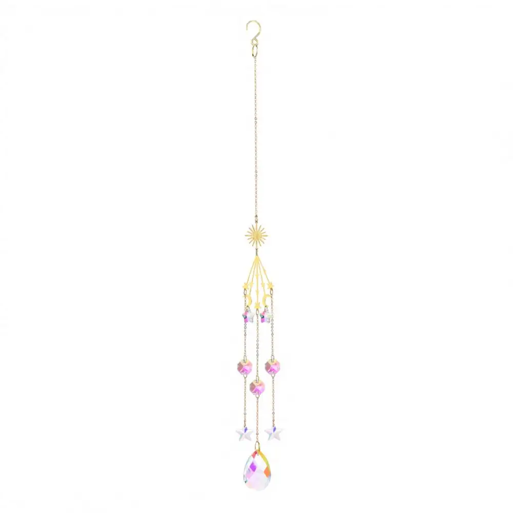 Hanging Ornament Luxury Home Ornament Suncatcher Wind Chime Rainbow Maker Prism Pendant Colorful Hanging Ball for Window Garden