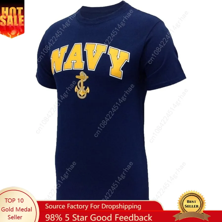 

Armed Forces Gear Navy Arch Logo Anchor T-Shirt