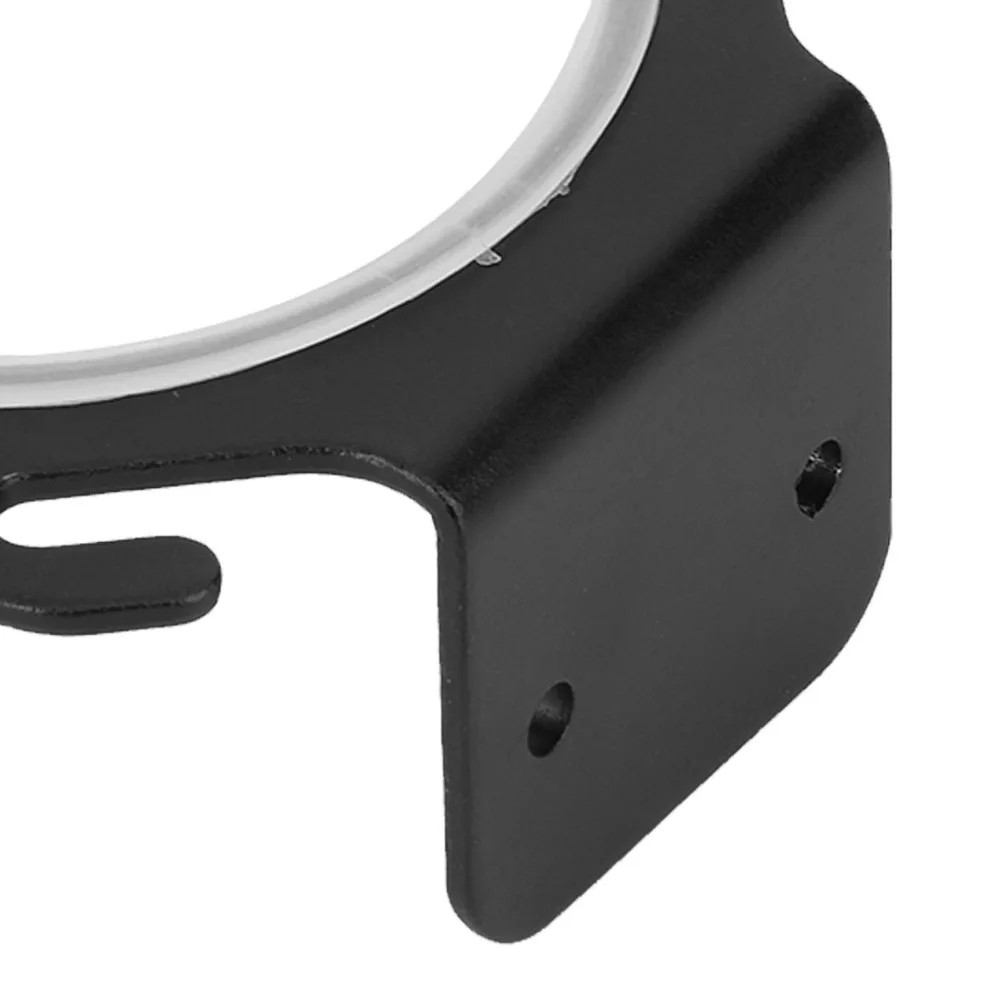 Space Aluminum Hair Dryer Holder Black Wall Mounted Hair Dryer Rack Easy to Install Non Rusting Hair Dryer Hanger Home Storage