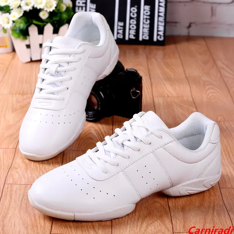 Children Soft Bottom Competitive Dance Sneakers Boy Girl Professional Jazz Cheerleading Shoes Men Women Fitness Aerobics Shoes