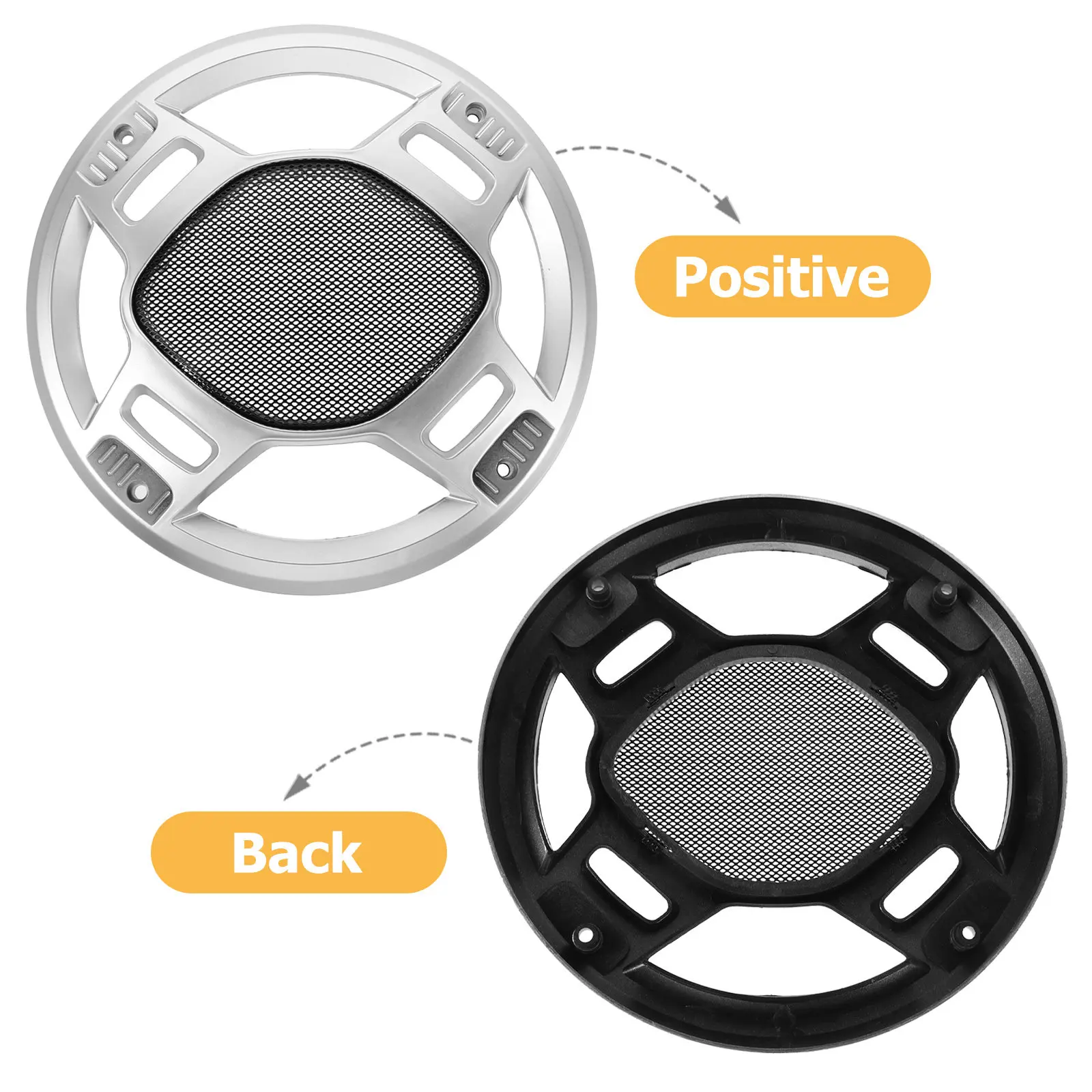 Metal Speaker Grill Cover Round Mesh Protector Sturdy for Car Audio Metal Speaker Grill Cover Car Audio Grille