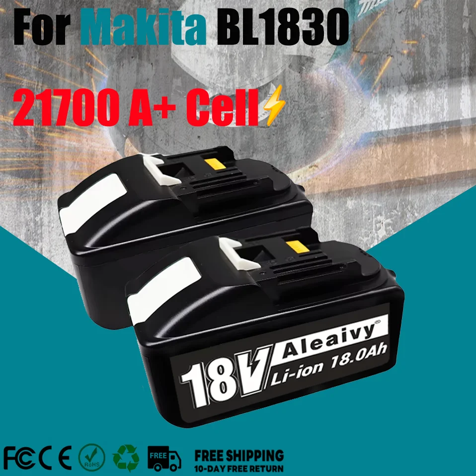 

Для Makita 18 В 21700 A + аккумулятор 18 Ач аккумуляторная батарея совместимая BL1830 BL150B BL1860B аккумулятор ударная дрель электроинструменты