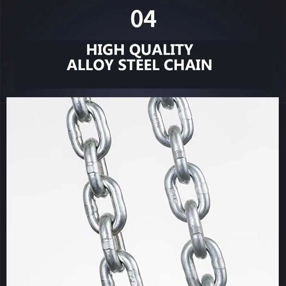 0.25-0.75T Manual Lever Chain Hoist Winch 1.5M Hook Mount Lift Portable Lever Block Lifting Heavy objects