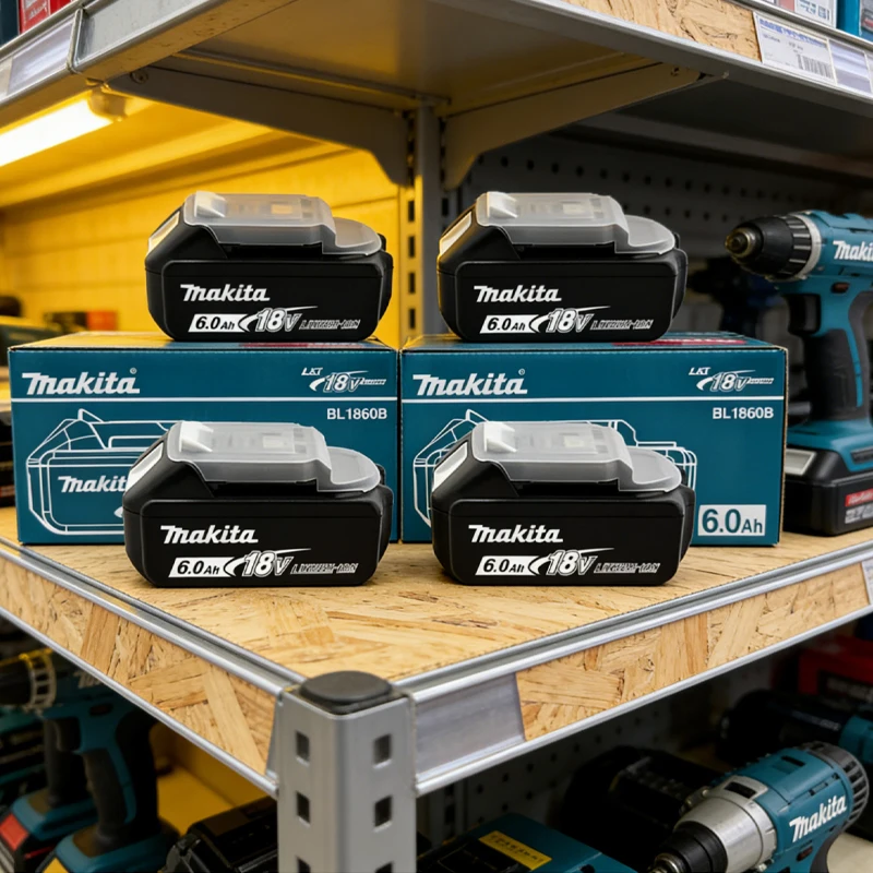 

18V Makita Genuine Battery, LED Display Rechargeable Tool Battery for Makita LXT Series Power Tool Battery & Charger