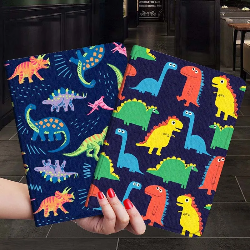 

Cute Dinosaur Pattern Print Tablet Case For Samsung Galaxy Tab S7 S8 S9 S10 FE Plus 12.4 13.1 Inch