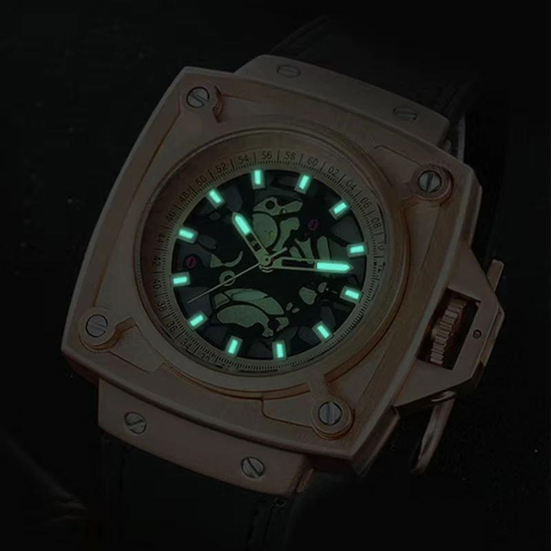 LEOCYLIN fashion quartz watch square personality strong Luminous for men Brand classic Wristwatches Relogio Masculino Clock