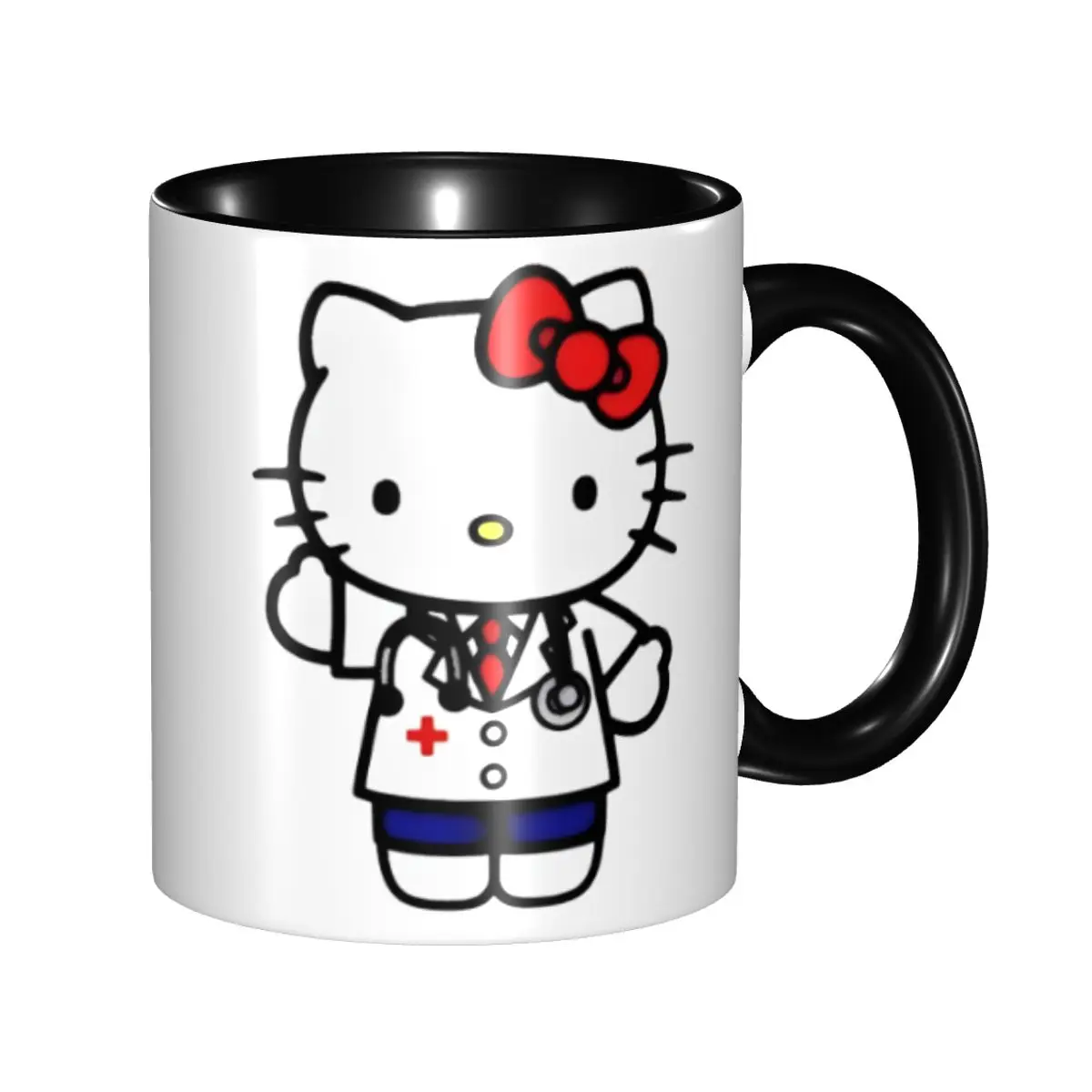 Hello Kitty Sanrio Doctor Nurse Merch Coffee Mugs Cute Tea Cups Gifts