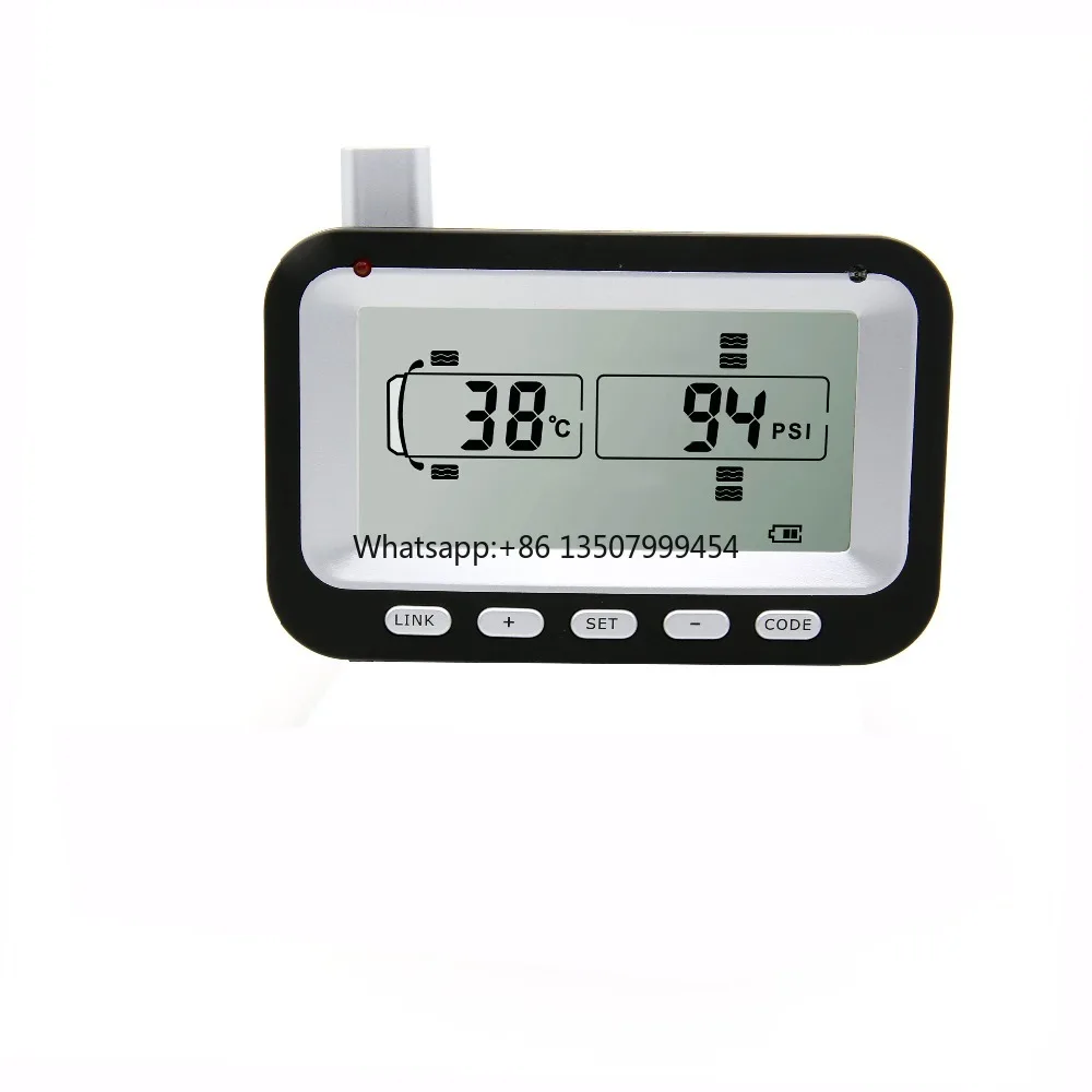 Digital Tire Pressure Monitoring System-6 Anti-Theft Sensors 2-Year Warranty Compatible with IOS &