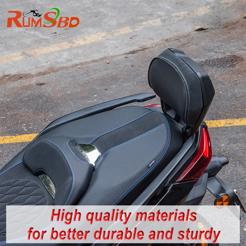 Motorcycle Rear Passenger Seat Backrest Tailstock Back Rest Cushion Pad For Yamaha X-MAX XMAX 125 300 2023 2024 2025 2026