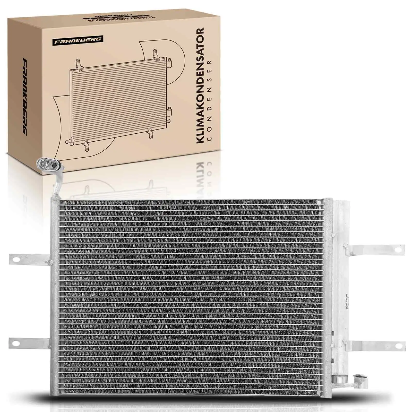 Frankberg 1x Condensator airconditioner voor VW Polo 9N Skoda Fabia Seat Ibiza 5Z0820411C 6Q0820411 5Z0820411D 6Q0820411J 6Q0820411G