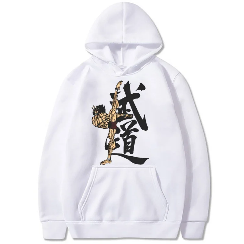 Bushido Grappler Baki خريف شتاء جديد هوديي بلوزات موضة الهيب هوب بلوفرات غير رسمية الخريف بنين بنات هوديي الشارع الشهير #5