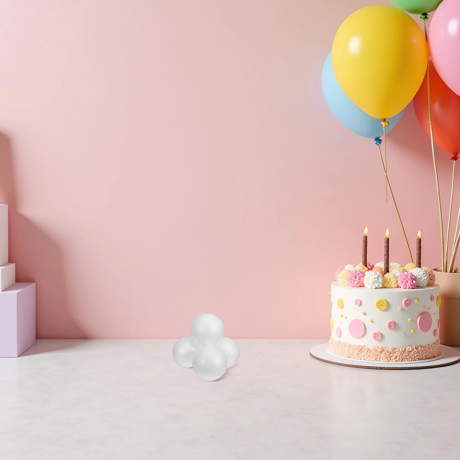 

24pcs Foam Balls For Crafts 3 Inch White Polystyrene Spheres Lightweight Diy Craft Set For School Projects Home Decoration Art