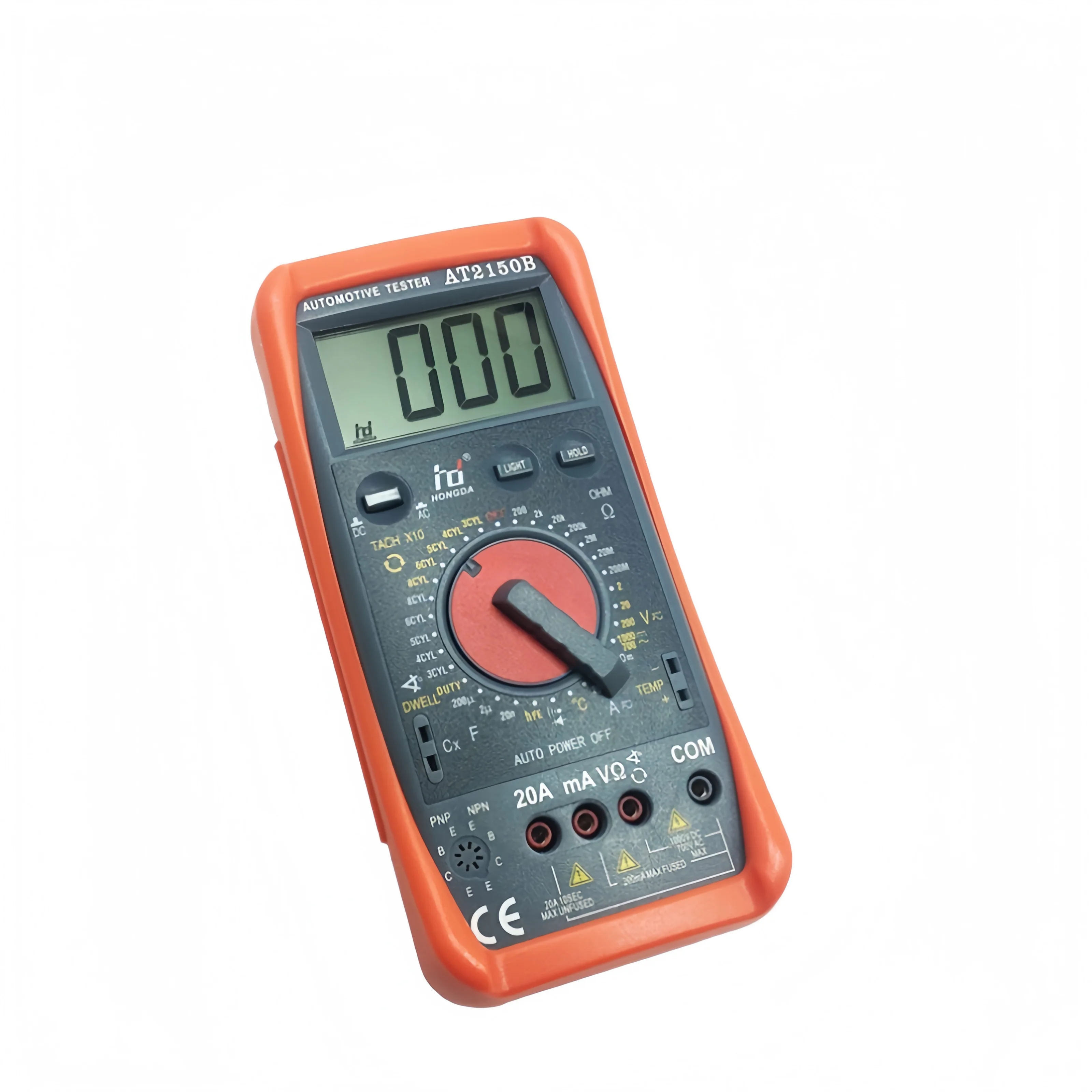 AT2150B Automotive Meter Tester Digital Multimeter Tachometer Cap Sensor W/ LCD Backlight