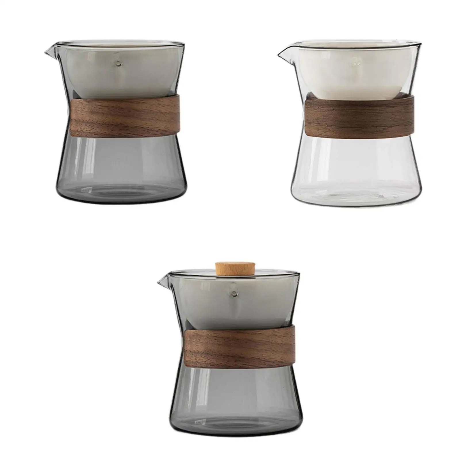 

Glass Teapot Father's Day Gift Portable Clear Stylish for Loose Tea for Home