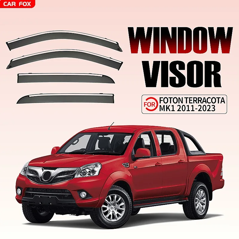 

For FOTON Terracota 2011+ Car Window Visor Rain Sun Shade Awning Windshield Side Deflector Auto Accessories