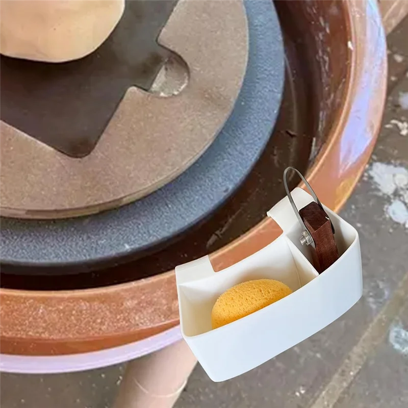 رف تخزين بلاستيكي ABMS مع فتحات قابلة للتعديل - حامل أدوات الفخار، منظم عجلة الفخار