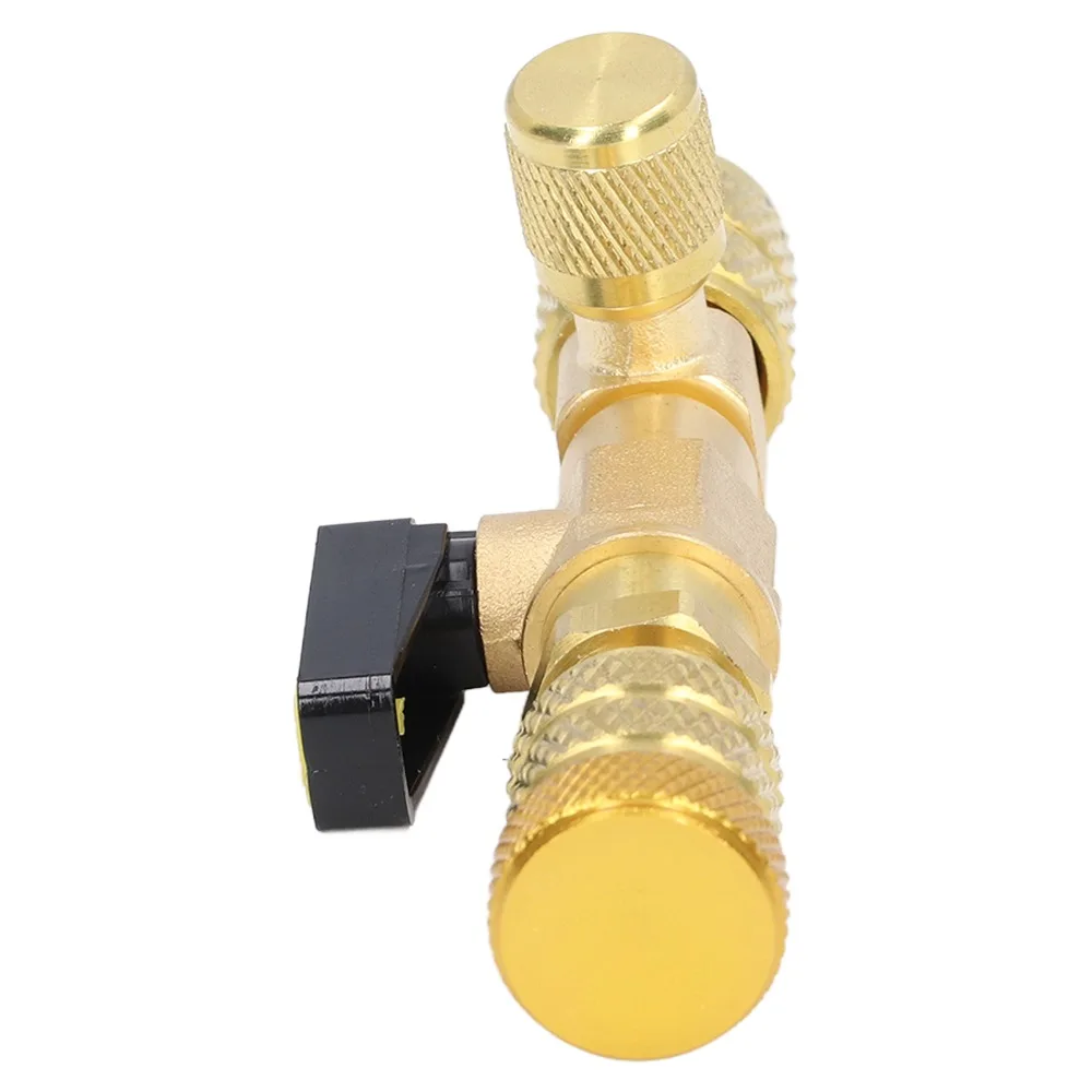 Dual Size Ports Valve Core Remover 1/4in & 5/16in Port Brass Material Valve Removal Tool Kit 20 Valve Cores SAE 1/4 & 5/16