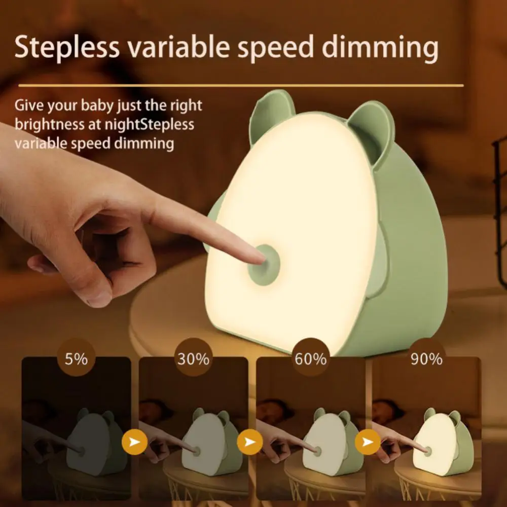 LED Night Light Children's Night Light Cute Feeding Lights Stepless Dimming Color Changing Light For Children Room Decor Lamp