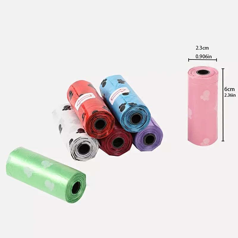 15 Rolls of Three Sizes, Factory Wholesale, Random Colorful Match, Selected Polyethylene Material, Extra Durable.